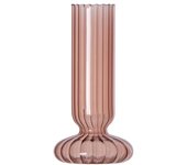 Jarrón de cristal con arreglo de flores, contenedor de flores a rayas, terrario hidropónico transparente, 1 ud.