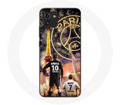 Coque pour Samsung Galaxy A03 PSG Neymar et Mbappé Joyeux noël