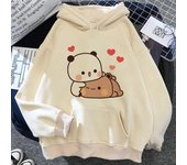Sudadera con capucha Bubu Dudu para mujer, sudaderas de forro polar con estampado de anime, ropa de calle para mujer, suéter unisex 2XL