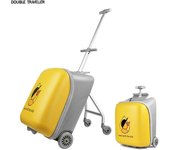 Nuevo 2024, carrito de paseo para bebé con dibujos animados, equipaje para niños perezosos, cubierta de carrito, maleta para Scooter, equipaje rodante, maleta de mano
