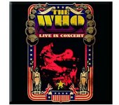 The Who Imán para nevera con texto en inglés  Live In Concert One Size rojo/negro