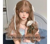 Pelucas largas y rizadas para mujer: estilo Lolita de verano natural, cobertura total realista