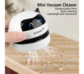 Aspiradora de polvo de mesa de escritorio Aspiradora mini de mano Aspiradora de mesa USB Aspiradora de escritorio para el hogar y la oficina Limpiador de migas de lápiz blanco