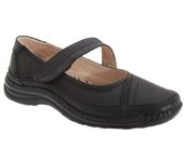 Boulevard Mujeres/Señoras Extra Ancho EEE Fitting Mary Jane Zapatos 6 UK negro