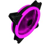 Radiador refrigerador del ventilador de refrigeración silencioso del círculo de luz RGB dual de 12 cm púrpura