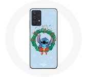Coque Maniacase pour Samsung Galaxy A32 4G Stitch neige joyeux Noël bleu
