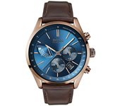 Hugo Boss 1513604 Reloj cronógrafo de cuarzo con correa de cuero para hombre