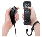 Mando Wiimote negro - Wii Nunchunk - Compatible…