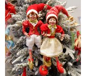 Nuevos juguetes de peluche de elfo de Navidad, decoración del hogar, pareja de elfos, muñecas de vacaciones, juguete, regalo de Año nuevo, decoración de la habitación de los niños, Navidad Natal