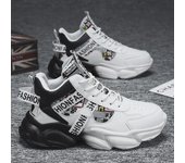 Zapatillas de baloncesto de invierno de caña alta y modernas para hombre: Zapatos de papá ligeros, transpirables, de suela suave y que mejoran la altura. 43 azul
