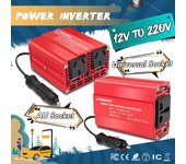 DC 12V a AC 220V 300W AU/Universal ligero portátil Dual USB convertidor adaptador inversor de corriente para coche 12V 220V 300W Universal rojo