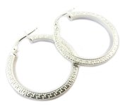 Les Trésors De Lily [P1686] - Créoles Argent 'Rhodes' - 25 mm 2 mm plata
