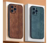 Funda de teléfono de cuero PU de piel de cordero de negocios para iPhone 15 14 13 12 11 Pro Max 14Plus cubierta trasera de protección de lente de parachoques a prueba de golpes iPhone 15 Pro Max negro