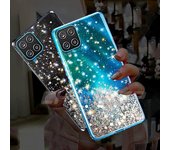 Funda de silicona suave con purpurina de lujo para Samsung Galaxy A02 A12 A32 A42 A52 A72 5G A21S A51 A71 A01 Core A11 A31 A41 S20 FE S21 Plus Ultra Cover Samsung S21 Ultra negro