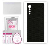 apgo Protective Skin Sticker for the back compatible with LG Velvet 5G, Wrap Film, Foil, Vinyl - Pattern Matrix