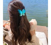 Pinzas para el pelo con gradiente esmerilado para mujer, pinzas para el pelo con forma de cangrejo, horquillas con estilo, accesorios para niña 2022