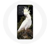 Coque Maniacase pour Samsung Galaxy A32 4G Cacatoes Perroquets Blanc sur l'arbre