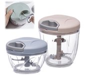 Picadora de ajo de 500/900 ml, picadora de carne, cortadora de verduras giratoria manual, cortadora, rebanadora, trituradora de frutas, ajo, utensilio de cocina, licuadoras