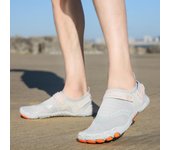 Zapatos de trekking de secado rápido para mujeres y hombres, zapatos deportivos ligeros para playa, kayak, barco 39 gris