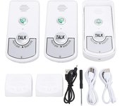 Timbre de intercomunicación de voz bidireccional, kit de intercomunicador inalámbrico para el hogar, sistema de interfono para interiores y exteriores