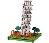 hacomo hacomo PUSU PUSU Torre inclinada de Pisa blanco