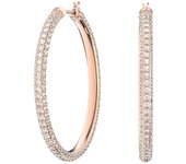 Pendientes Swarovski Dextera Hoop en tono oro rosa 5383938 para mujer oro rosa