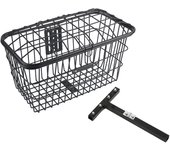 Cesta de almacenamiento trasera para bicicleta eléctrica, scooter de movilidad, cesta portátil grande de hierro para exteriores
