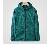 Ropa de verano con protección solar de seda helada para hombre Chaqueta deportiva ligera y fina para hombre Ropa informal para hombre M