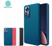 NILLKIN Funda protectora súper esmerilada para Xiaomi Mi 12 Lite, funda ultrafina mate rígida de PC, antihuellas, a prueba de golpes, cubierta trasera For Mi 12 Lite negro