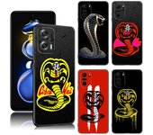 Funda de silicona negra con diseño de serpiente Cobra Kai para Xiaomi POCO X3 X4 NFC F5 M3 M4 M6 X5 X6 Pro F3 F4 GT 5G C55 C65 M5 POCO M4 5G