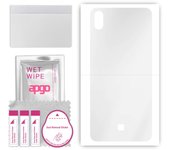 apgo Ultra Clear Protective Skin Sticker for the back compatible with LG K20 (2019), Wrap Film, Hydrogel Film, Flexible, Soft TPU with positioning lay