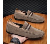 Mocasines de diseño de marca de moda, mocasines para hombre, zapatos casuales de gamuza, zapatos planos para hombre, zapatos de primavera y verano, zapatos ligeros para conducir para hombre 38
