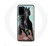 Coque pour Samsung Galaxy S11 Plus Cheval Noir De La Race Frisonne