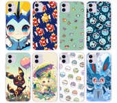 Funda Pokemon CT57 para Samsung A04 A14 A23 A34 A54 M23 M33 M52 M53 Realme 10 9 C30S C35 C55 VIVO Y02S Y21 Y33S Y51 X80 Pro Funda Transparente VIVO Y02s amarillo pardo