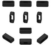 2 anillos de retención de correa de reloj de silicona de repuesto suave de 22 mm/26 mm, soporte de aro para correa de reloj para Garmin Fenix ​​3/5X/5X Plus/6X/6/6 Pro/3 HR 26mm negro