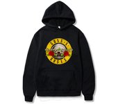 Guns N' Roses Sudaderas con capucha Música Hard Rock Band Ropa informal con impresión Unisex Mujeres Sudaderas de gran tamaño Sudadera con capucha Jersey Chándales Ropa 2XL