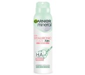 Garnier Mineral Desodorante Antitranspirante en Spray con Ácido Hialurónico, 150ml