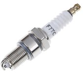 Bujía apta para varios desbrozadoras, motosierras, cortacéspedes, motores y generadores F6Tc plata