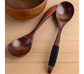 Cuchara de madera de 17cm, utensilio de cocina, café, arroz, sopa, postre, herramienta de cocina