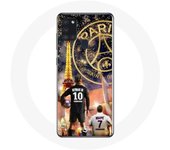 Coque pour Samsung Galaxy A21s PSG Neymar et Mbappé Joyeux noël