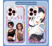 Funda blanda transparente Bixin Beauty para Apple 15 Plus, 13 Mini Max, 7, XR - Diseño de anime, protección anticaídas iPhone6