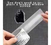 Kit de reparación de parches para mosquiteros de puertas y ventanas con cinta de malla de red, cinta de reparación de orificios para ventanas y textiles para el hogar 5cmx2cm negro