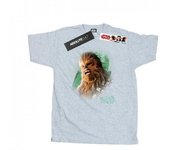 Star Wars Mens The Last Jedi Chewbacca Brushed T-Shirt L blanco