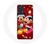 Coque Maniacase pour Samsung Galaxy A32 4G Mickey Mouse et Minnie Mouse le jour de Noël