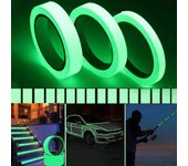 Cinta fluorescente brillante, impermeable y resistente al agua, ideal para cañas de pescar, cuerdas, estrellas, ropa, pintura, Halloween y Navidad. 0.4*3m-1pcs