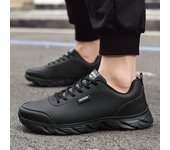 Zapatillas deportivas ligeras para hombre, zapatillas para correr, zapatillas deportivas informales, zapatillas para correr, zapatillas ligeras, zapatillas antideslizantes para gimnasio, zapatillas transpirables para entrenar. EU:38 negro