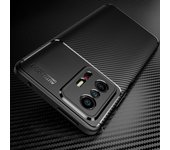 Funda suave antideslizante de fibra de carbono para Xiaomi 11T 12T 12 Pro Redmi Note 11 10C 11S 10 POCO M5S F4 X4 M4 Pro 5G F3 X3 NFC X3 GT M3 for Xiaomi 11T negro