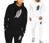 Ropa deportiva para hombre, sudaderas con capucha y pantalones de talla grande, sudaderas con capucha de invierno, chándal, conjunto de 2 piezas, trajes de pantalón para hombre 2021 XL