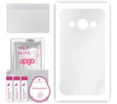 apgo Ultra Clear Protective Skin Sticker for the back compatible with Samsung Galaxy Xcover 3 G389F, Wrap Film, Hydrogel Film, Flexible, Soft TPU with