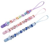 Clip ajustable para chupete de bebé, cadena de chupete con Clip para chupete, soporte para pezones, Clips para chupete para niños, mordedor, cuerda anticaída